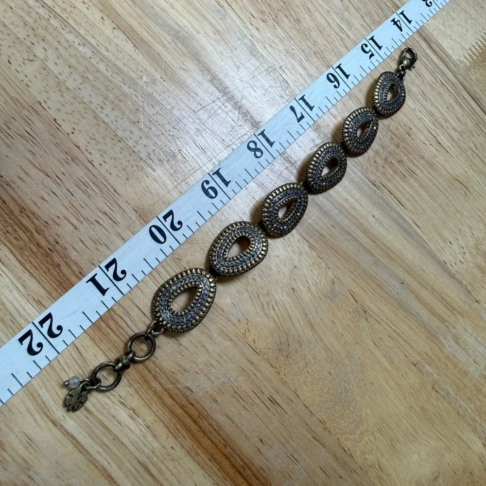 Boho Western Rhinestone Two Tone‎ Statement Bracelet from Lucky Brand